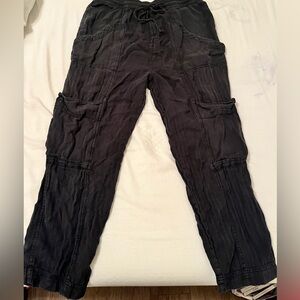 Black Free People Cargo Pants